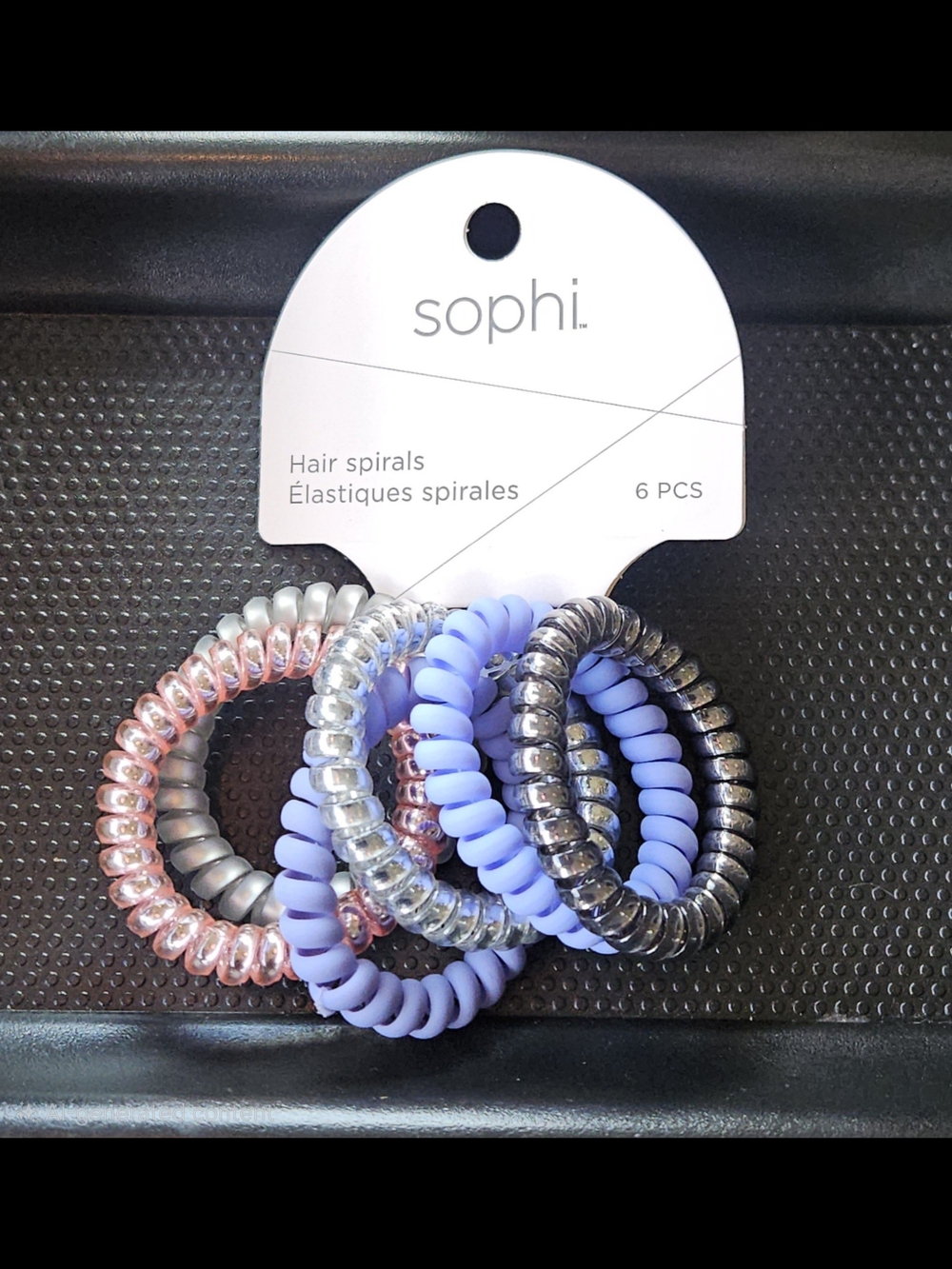 Set of 6 Sophi Pastel Jelly Spiral Hair Ties BNIB